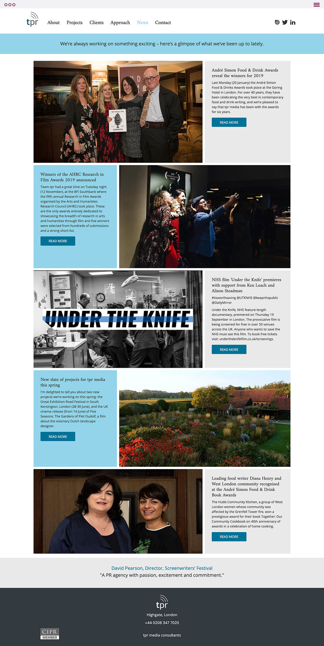 tpr-media website news page