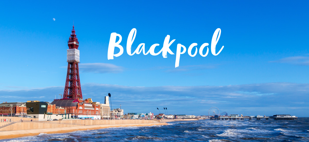 View of Blackpool beach