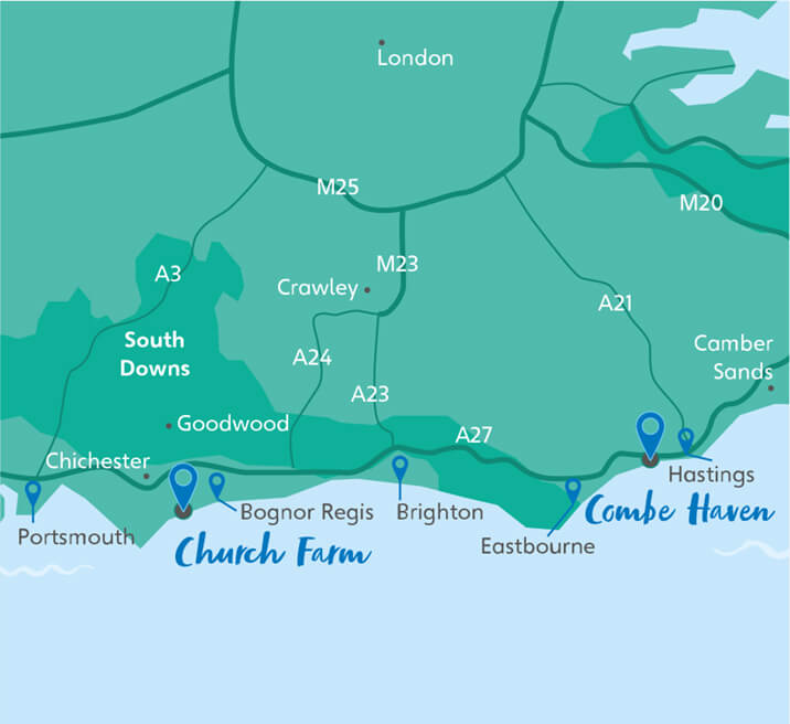 Sussex map