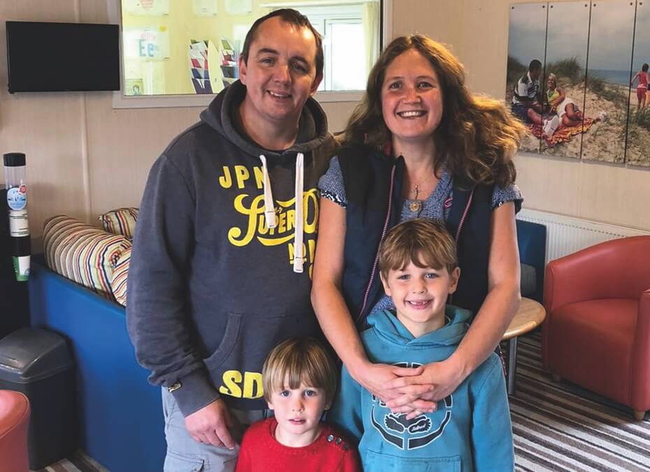 Jenny and family, owners at Perran Sands for five years