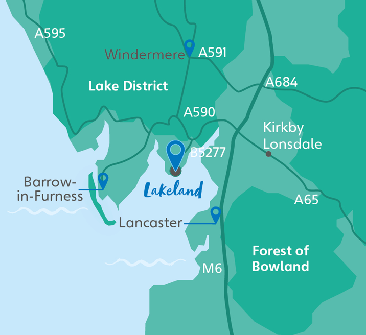 The Lakes map